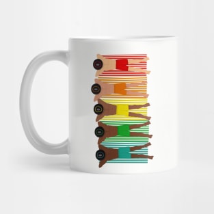 Hunky Mon on Rainbow Towels Mug